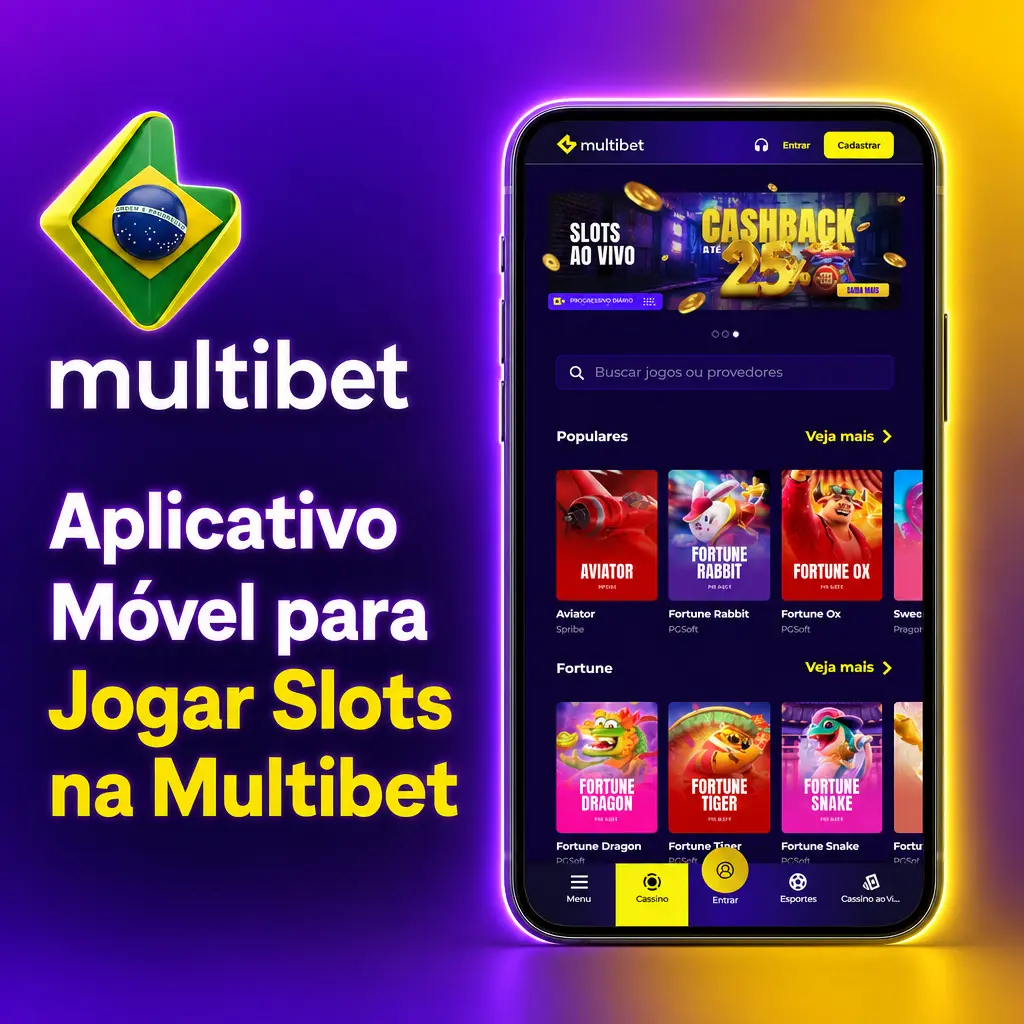 Aplicativo móvel Multibet para jogar slots com interface otimizada para telas menores e desempenho estável