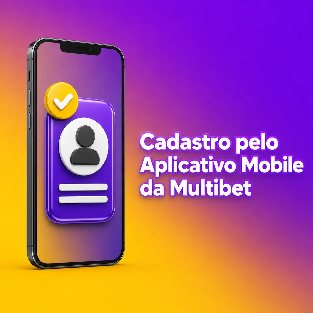 Cadastro no aplicativo móvel da Multibet com interface adaptada para Android e iOS
