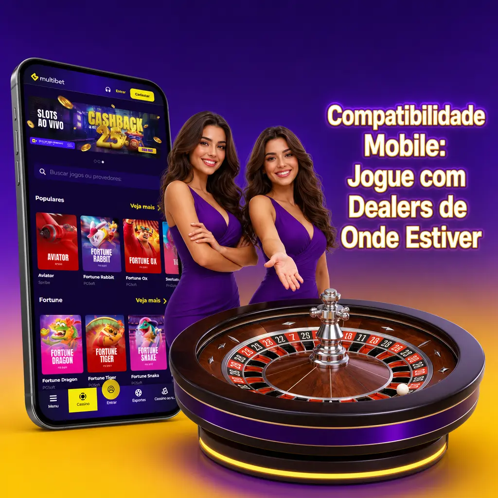 Interface mobile do cassino ao vivo Multibet com dealer em streaming HD e chat acessível em tela vertical