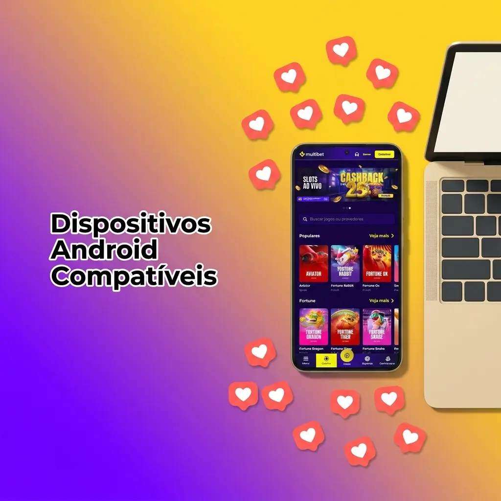 Dispositivos Android compatíveis com o app Multibet: Samsung, Xiaomi, Motorola, LG, Nokia, Realme e POCO