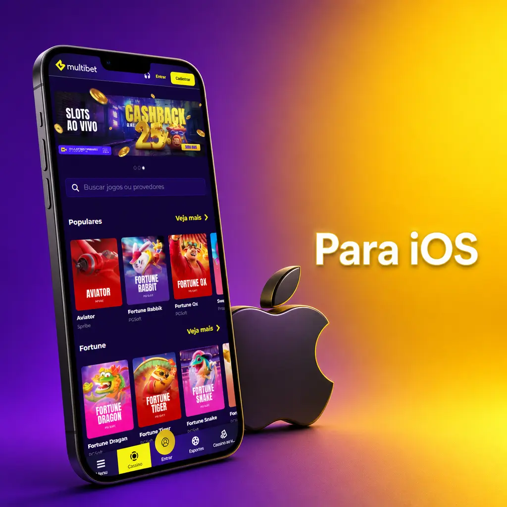 Aplicativo Multibet para iOS disponível na App Store para iPhones e iPads com iOS 12.0 ou superior