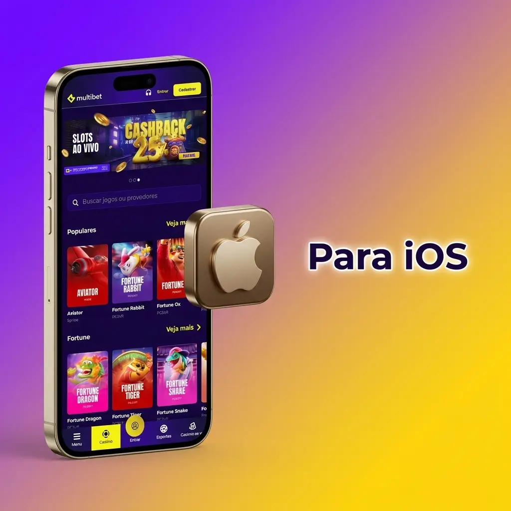 Aplicativo Multibet para iOS disponível na App Store para iPhones e iPads com iOS 12.0 ou superior