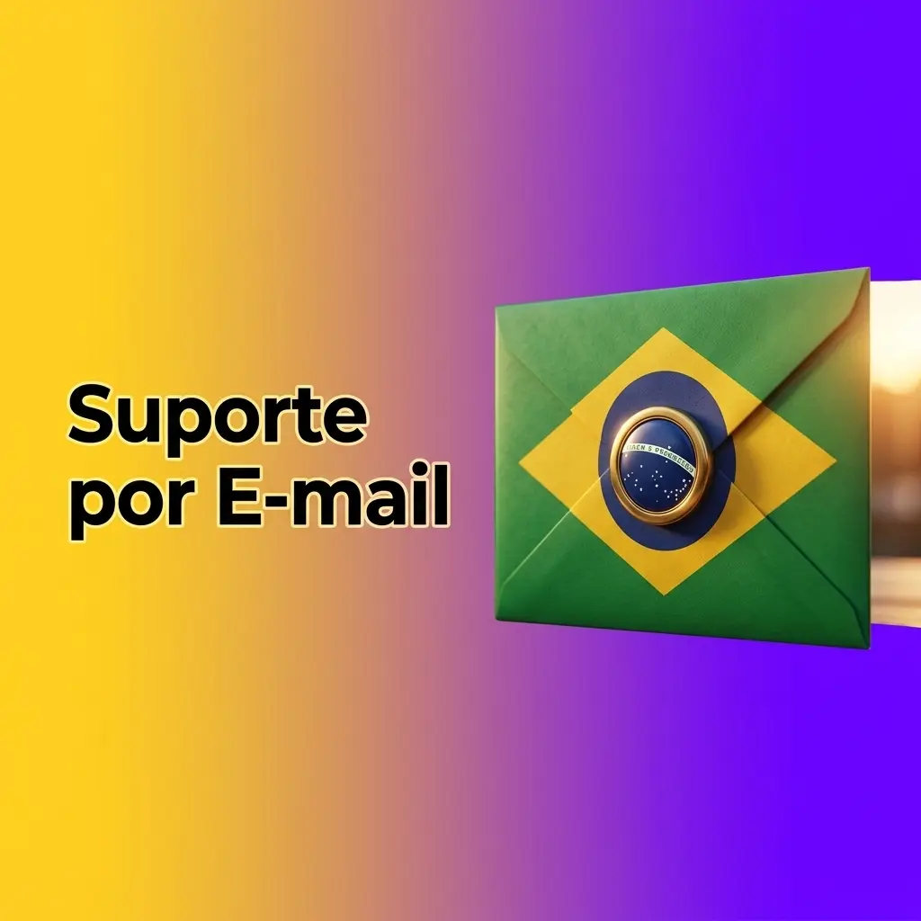 Suporte por e-mail para KYC, disputas e documentos com resposta em até 24 horas